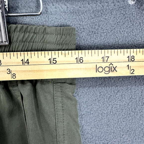 Chicos Pants Women 0.5 XS Green Pull On Wide Leg Casual Comfort Utility Gorpcore - Picture 2 of 6